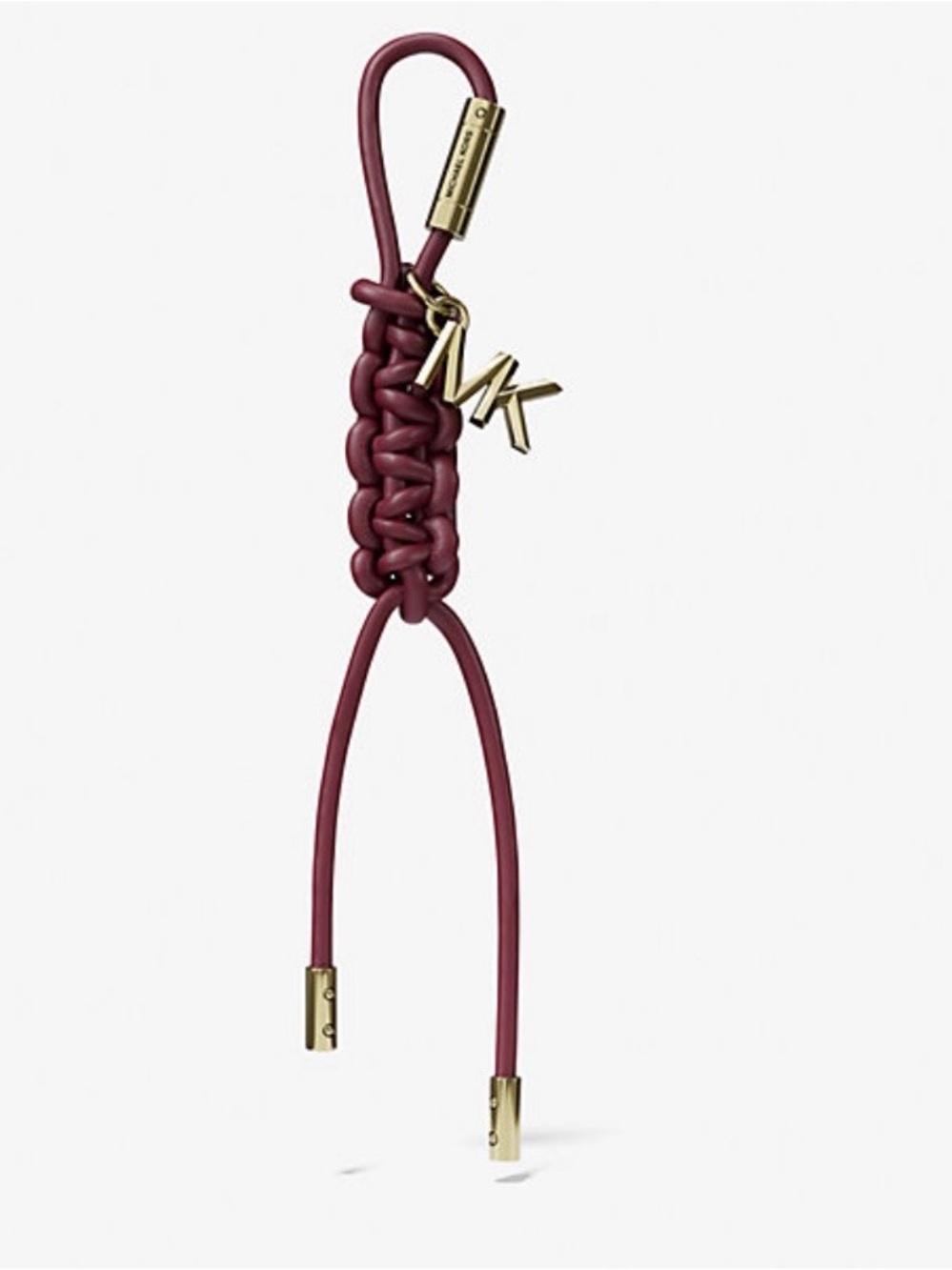 Micheal Kors Gold-Tone‎ and Braided Cord Bag Charm